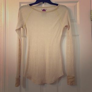 Long sleeve free people Thermal Henley